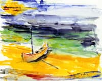 Boat in the Harbor at St. Tropez