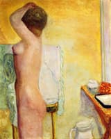 Nude with Yellow Background