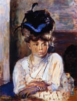 The Hat with a Blue Ribbon