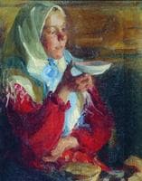 Peasant Woman with a Saucer
