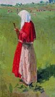 Peasant Woman with Rake