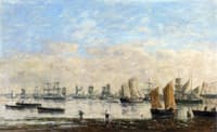Camaret, Fishing Boats Anchored in the Harbor
