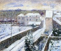 View of Triel in the Snow