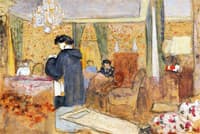 Femmes dans le Salon à la Terrasse à Vasouy
