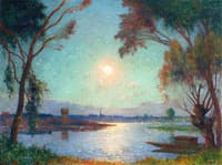Banks of the Loire in Moonlight