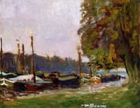 Barges in Dock