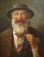 Man Smoking Pipe
