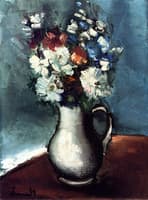 Vase of Flowers with Handle