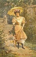 Woman with Cupid
