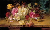 Still Life with Flowers, Bird and Butterfly