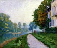 By the River, the Effect of Morning Fog