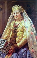 Woman with a Casket