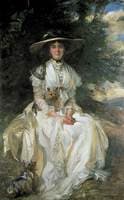 Lady Barber in a Landscape