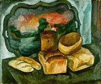 Bread and the tray