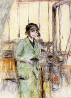 Young Woman Standing in the Studio
