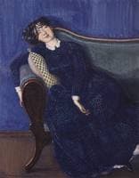 Sleeping Woman in Blue