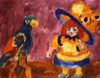 Doll and Parrot