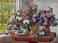 Lilacs by the window