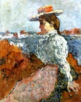 Woman Seated on the Rocks