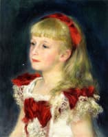 Mademoiselle Grimprel with a Red Ribbon
