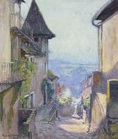 Vue de village, la Rue Montante