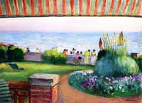Préfailles, under the Awning at Sunset