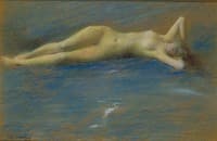 Reclining Nude Figure of a Girl