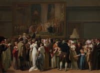 The Public Viewing David’s Coronation at the Louvre