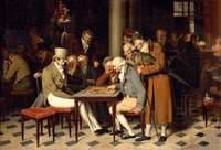 La partie de dames au café Lamblin au Palais-Royal