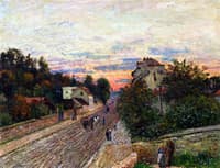 Sunset, the Road from Versailles to Chavilles