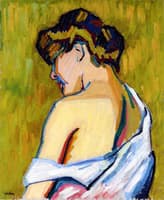 Seated Woman in Profile