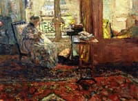 Seamstress in front of the Window