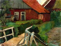 Farm Building with Bridge