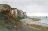Promenade au Pied d'une Falaise en Normandie