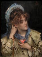 Girl Holding a Nosegay