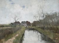 A Cottage by a Ditch