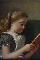 Young girl reading