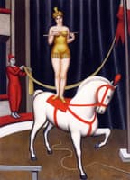 Acrobat on a White Horse