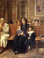 Church Interior with Figures