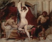 Candaules, King of Lydia, Shews his Wife by Stealth to Gyges, One of his Ministers, as She Goes to Bed