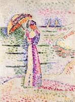 Young Woman with an Umbrella