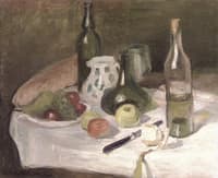 Still LIfe with Fruit and Bottles