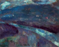 Night in the Bidasoa River