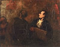 Two Figures in the Artist's Studio