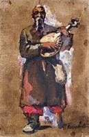 Triptych. Bandura-player