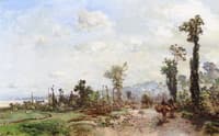 The Road to Saint Clair, near Honfleur, Morning Effect