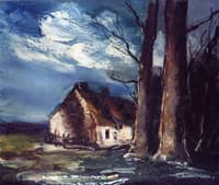 A House near Large Trees
