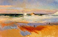 Beach of Biarritz, France