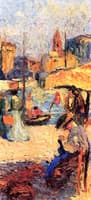 Woman Seated on the Port