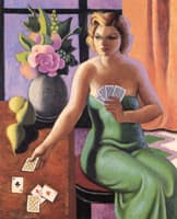 Woman with Cards